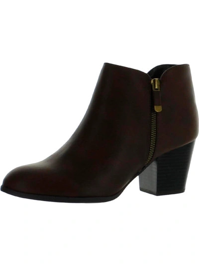 Style & Co Womens Ankle Almond Toe Ankle Boots In Black