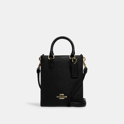 Coach Outlet North South Mini Tote In Black