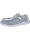 HEY DUDE WALLY SOX MENS KNIT ANKLE SLIP-ON SNEAKERS