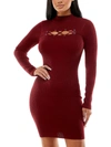 PLANET GOLD WOMENS CUT-OUT KNEE SWEATERDRESS