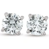 Pompeii3 1/2ct Certified Diamond Screw Back Studs In 14k White Or Yellow Gold Lab Grown In Silver