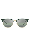 Ray Ban New Clubmaster Square-frame Sunglasses In Green
