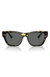 Versace Sonnenbrille Mit Eckigem Gestell In Havana