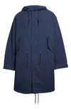 Kenzo Target Parka In 77- Midnight Blue