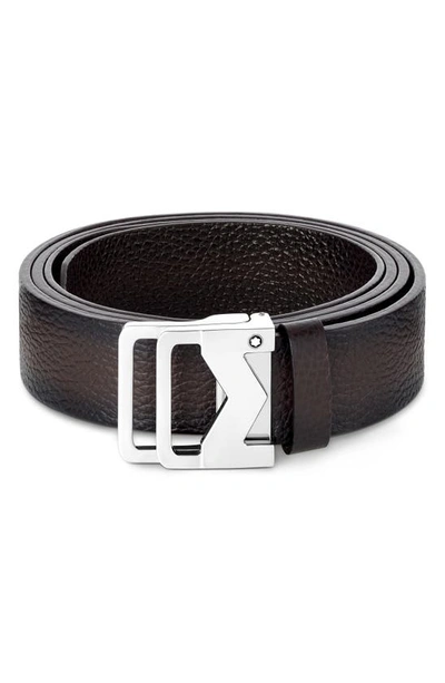 Montblanc M Buckle Sfumato Brown 35 Mm Leather Belt