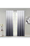 Dainty Home Shades Set Of 2 Ombré Blackout Panel Curtains In Black