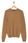 Bruno Magli Crewneck Camel Hair Sweater In Camel
