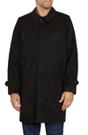 Sam Edelman One-button Water Resistant Duster Jacket In Black