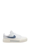 Nike Court Legacy Lift Platform Sneaker In Diffused Blue/light Orewood/white