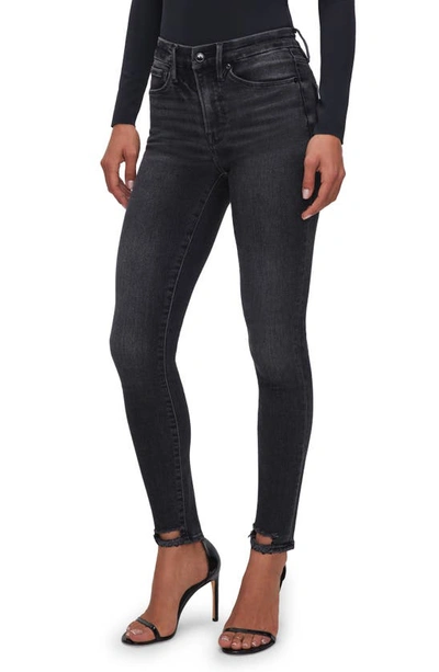 Good American Good Legs Shadow Pocket High Waist Skinny Jeans In Black160