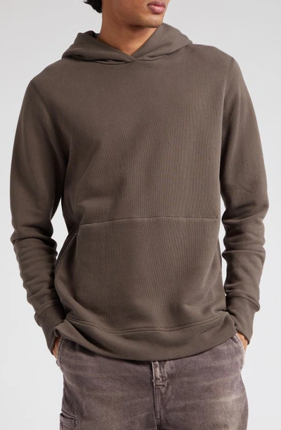 John Elliott Villain Slim Fit Fleece Hoodie In Olive