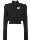 Alessandra Rich Wool Blend Knitted Cardigan In Black