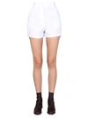Aspesi Pleated Pocket Shorts In White