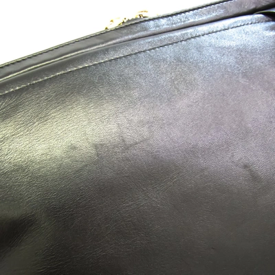 Valentino Garavani Black Leather Clutch Bag ()