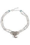 Eye Candy La The Luxe Collection Anya Elephant Necklace In White