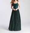 MADISON JAMES SATIN AND TULLE BALLGOWN IN GREEN