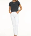 Pistola Lennon Hi Rise Crop Bootcut Jeans In Cloud Vintage In White