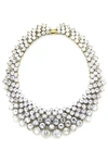 Eye Candy La Emma Statement Necklace - Silver In Gold