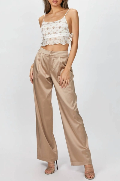 Harris Tapper Wallace Trouser In Champagne In Brown