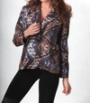 ANGEL TRIBAL BLAZER IN BLACK MULTI