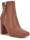 NINE WEST TAKES 9X9 WOMENS LEATHER ANKLE BOOTIES