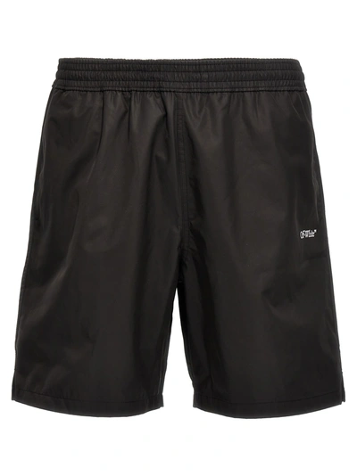 Off-white Off White Man Black Polyester Swimming Shorts