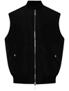 Dsquared2 Black Polyamide Vest In Black