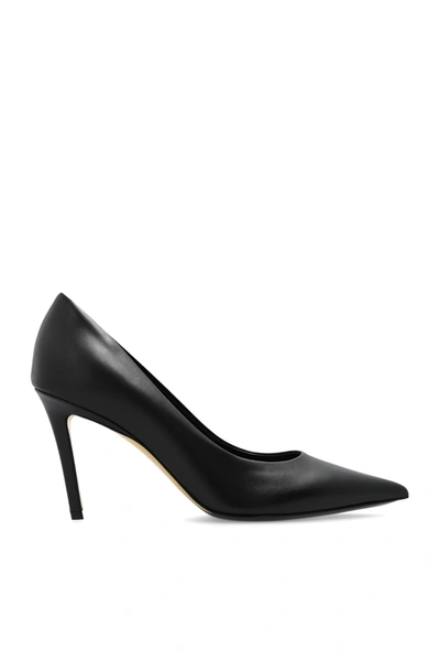 Burberry 100mm Quinton Leather Pumps In Black