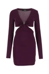 Dsquared2 Dsquared Plum Viscose Mini Dress In Default Title
