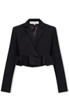 Jw Anderson Ruffled-trim Cropped Blazer In Default Title