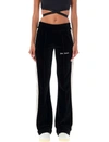 Palm Angels Jogging Pants In Black/off White