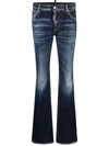 Dsquared2 Jeans Flare Twiggy In Blu