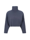 Brunello Cucinelli Turtleneck Sweater Women In Night Sky