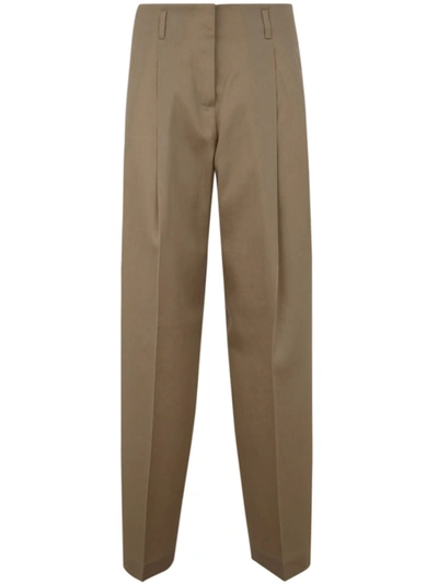 Golden Goose Golden W`s Pant Wide Leg Light Dry Wool Gabardine In Sand