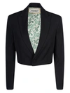 Dsquared2 Cropped Tailored Blazer Structured Shoulders