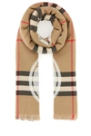 Burberry + Net Sustain Fringed Checked Cashmere Scarf In Archive Beige