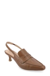 Journee Collection Amory Slingback Pump In Brown