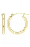 A & M 14k Yellow Gold Tube Hoop Earrings In Gold