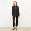M.m.lafleur The Yiyan Blazer - Wool Twill In Black Wool Twill