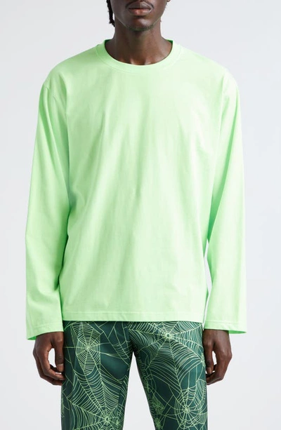 Stockholm Surfboard Club Greg Logo-print Organic Cotton-jersey T-shirt In Green