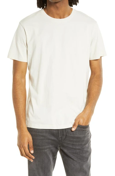 Frame Logo Cotton T-shirt In Blanc