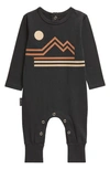 TINY TRIBE MOUNTAINSCAPE STRETCH COTTON ROMPER