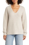 CASLON DIRECTIONAL V-NECK SWEATER