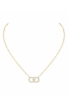 Messika So Move 18k Yellow Gold Diamond Pave Pendant Necklace In Yellow Gold