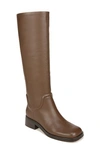 Vince Dani Leather Riding Boots In Pinecone Brown