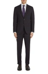 Jack Victor Dean Monochrome Suit Semi-slim Fit In Burgundy