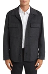 VINCE RECYCLED WOOL BLEND SHIRT JACKET