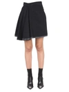 Alexander Mcqueen Women's Asymmetrical Mini Skirt In Black
