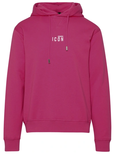 Dsquared2 Fuchsia Cotton Sweatshirt In Pink