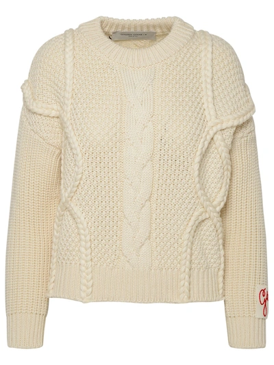 Golden Goose Ivory Virgin Wool Sweater In White